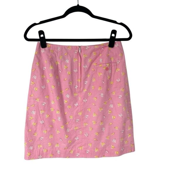 Lilly Pulitzer Pink Firefly Mini Skirt Vintage White Label Sz 4 - Picture 2 of 6